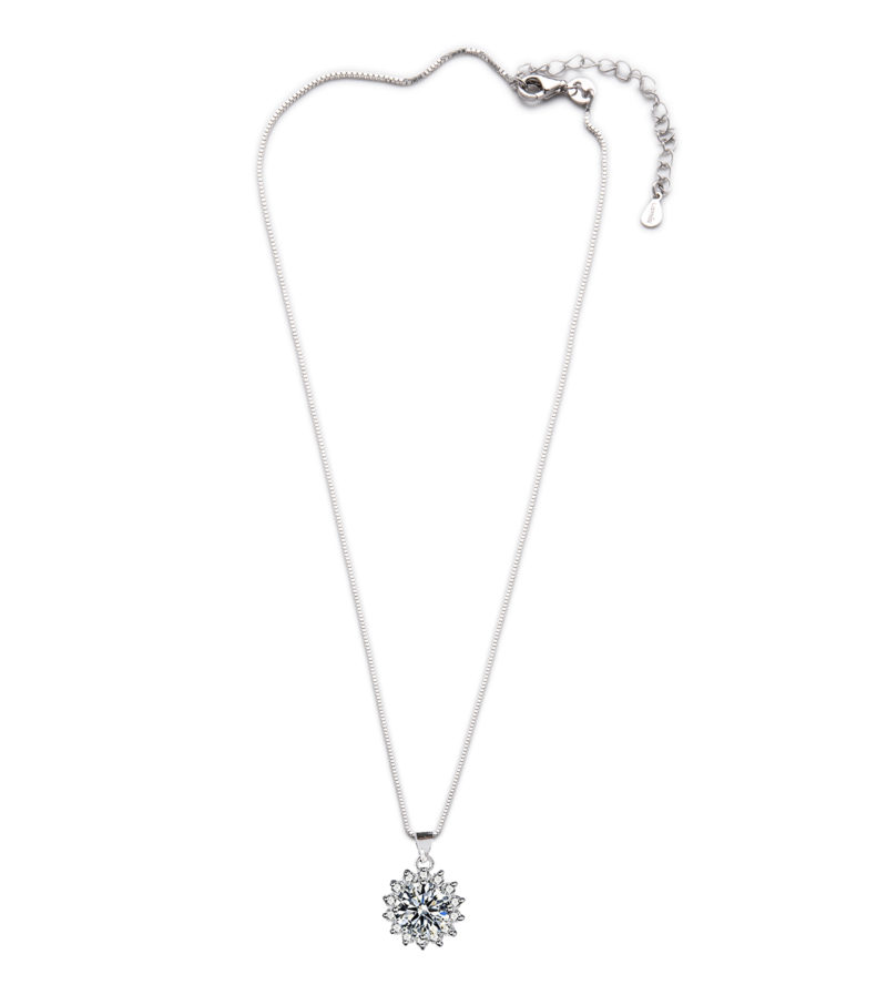 Collier Femme en Argent 925 Pendentif Zircone – Image 2