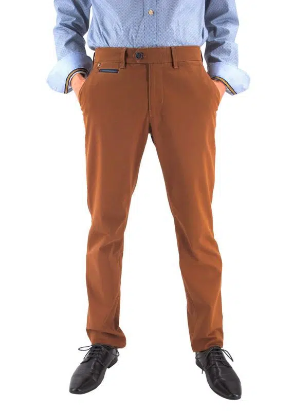 pantalon passepoilé Benny-3 GARDEUR cognac 417861g – Image 2