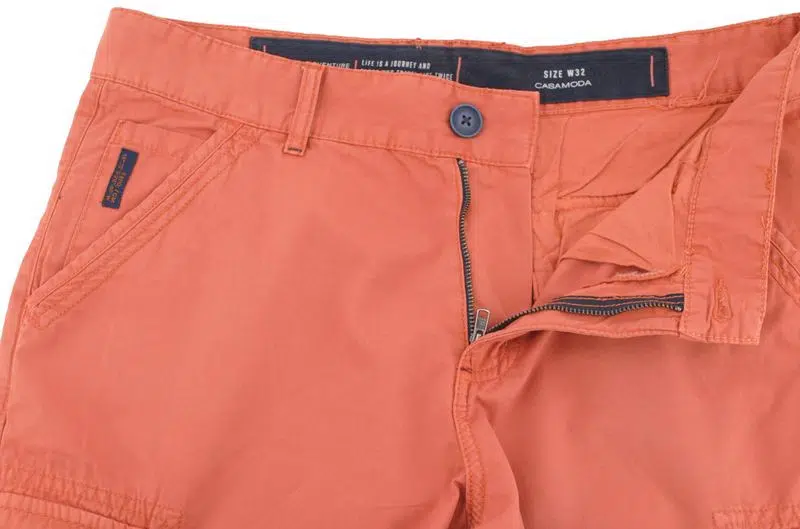 Bermuda poches cargo orange Casa Moda – Image 3