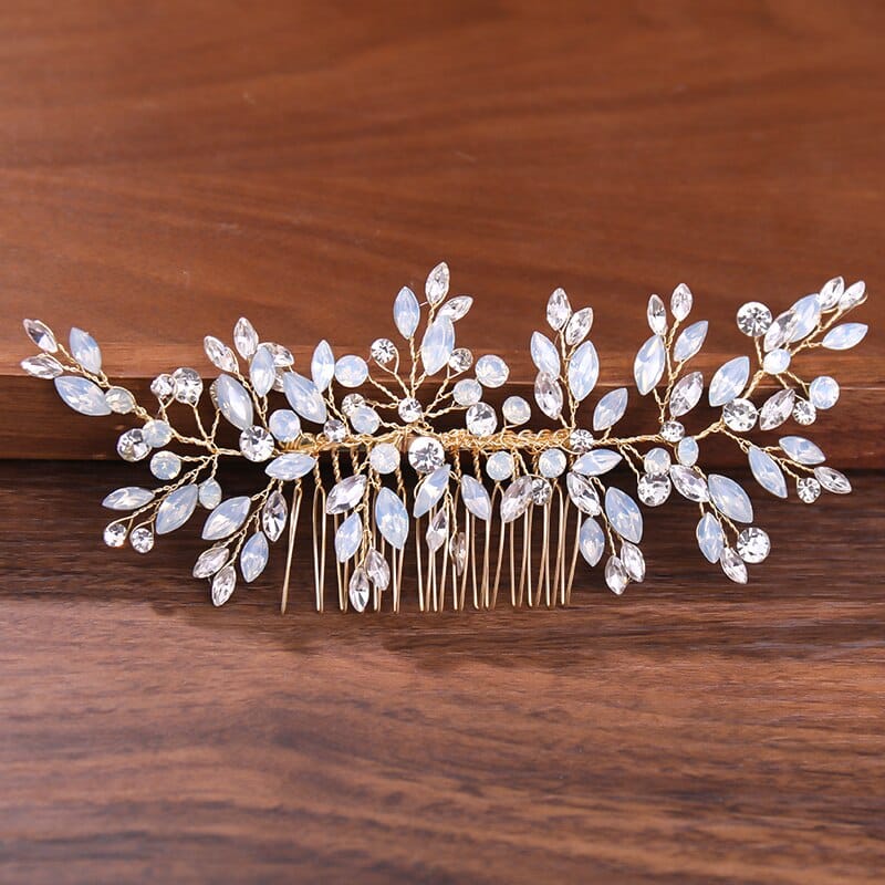 Bijoux cheveux chignon en strass perlé – Image 3