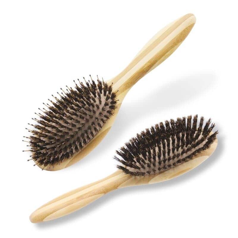 Brosse à cheveux en poils de sanglier