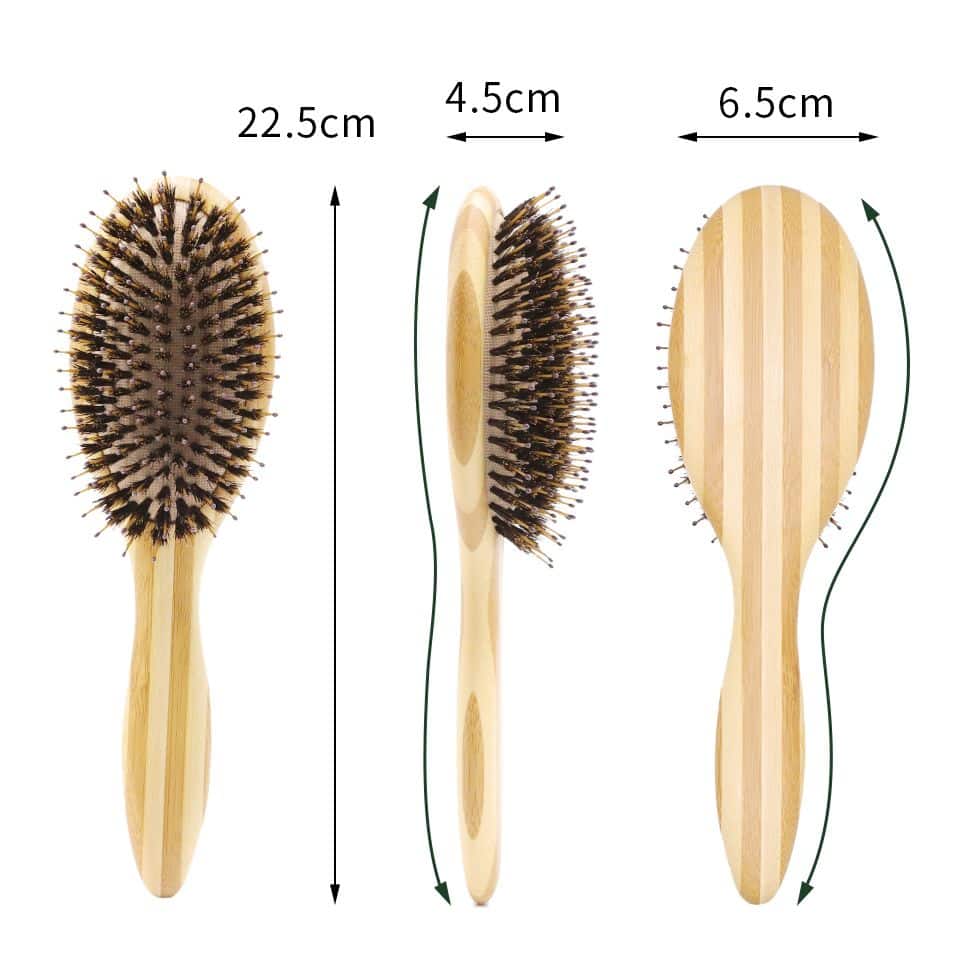 Brosse à cheveux en poils de sanglier – Image 5