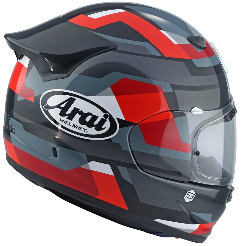 Casque Arai QUANTIC – Abstract rouge – Image 5