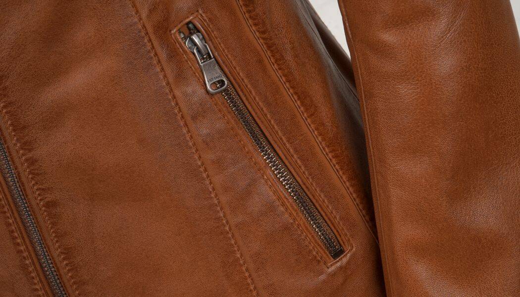 Leren dames jas 325 cognac Versano – Image 9