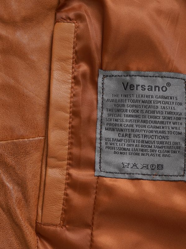 Leren dames jas 325 cognac Versano – Image 6