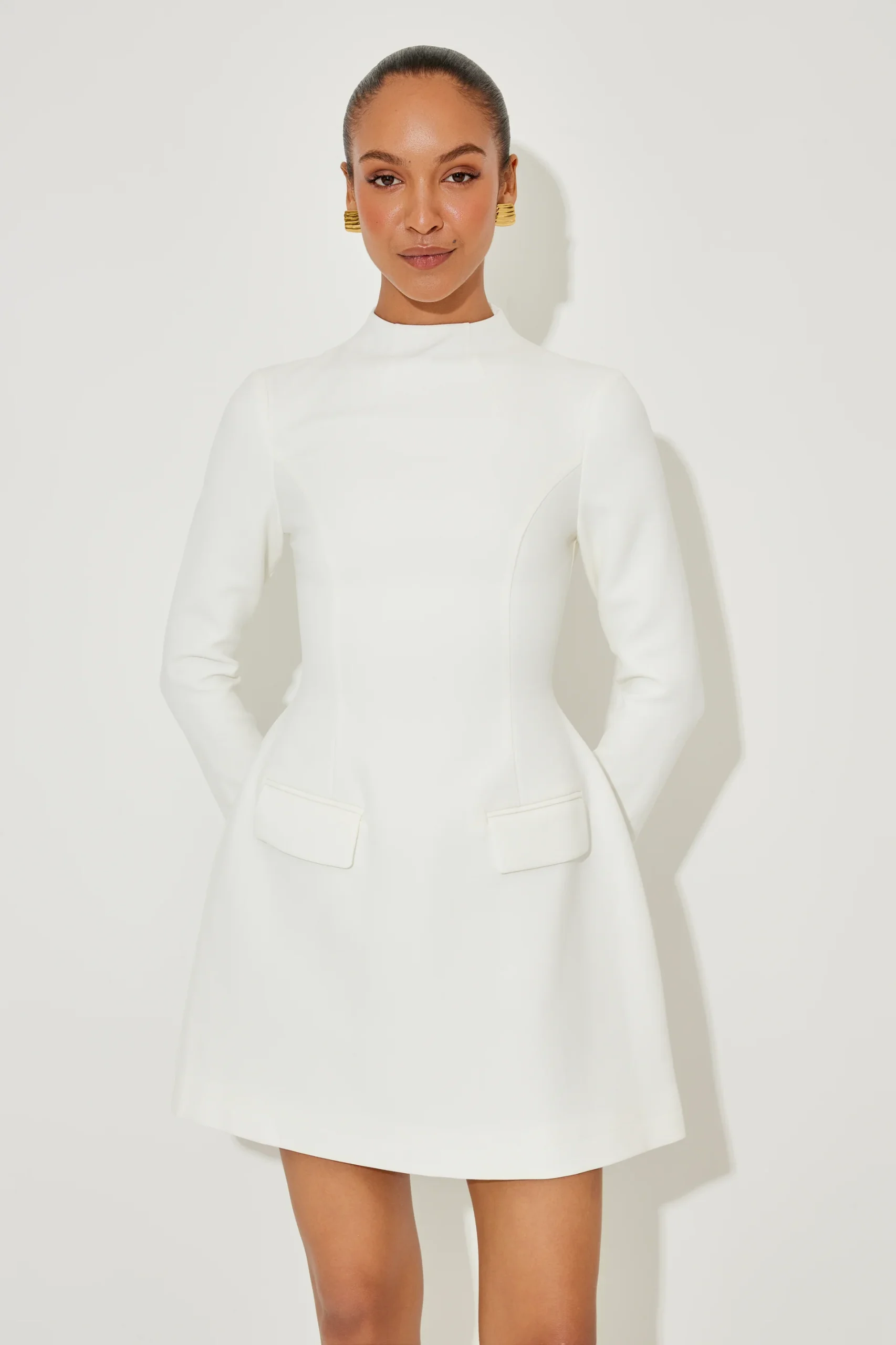 Split Sleeve Mini Dress