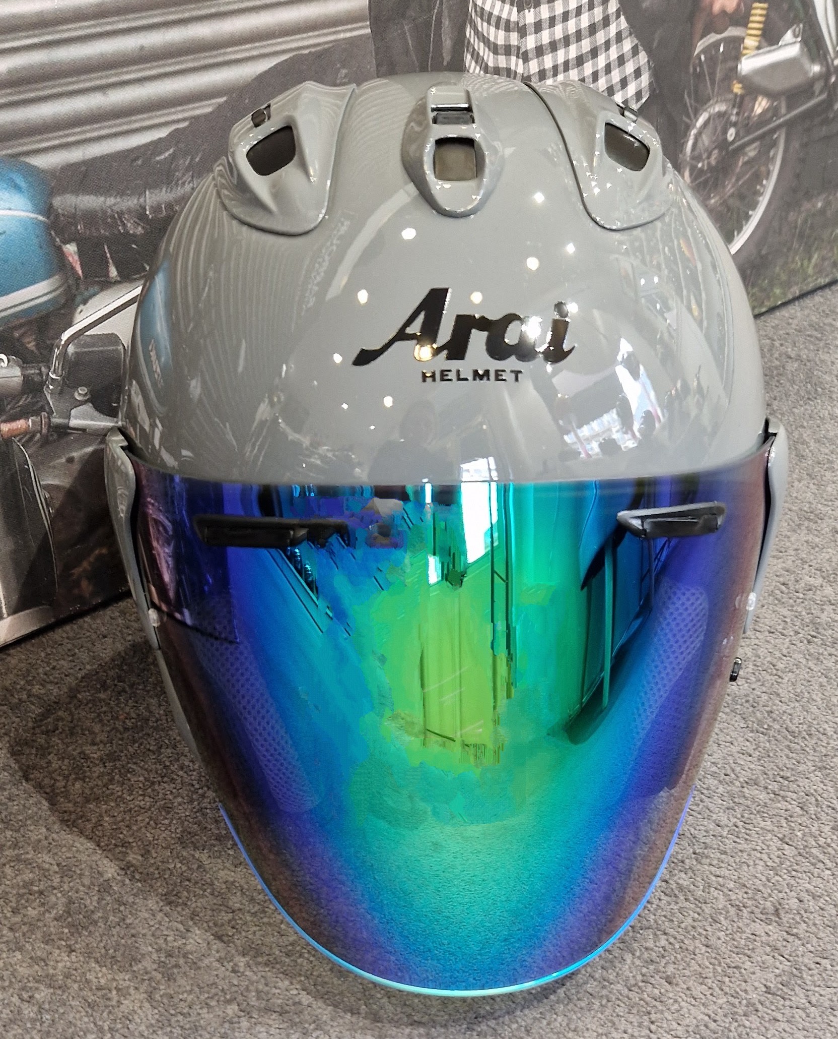 Ecran Arai SZ-R VAS – VAS EVO Iridium GREEN – Image 2