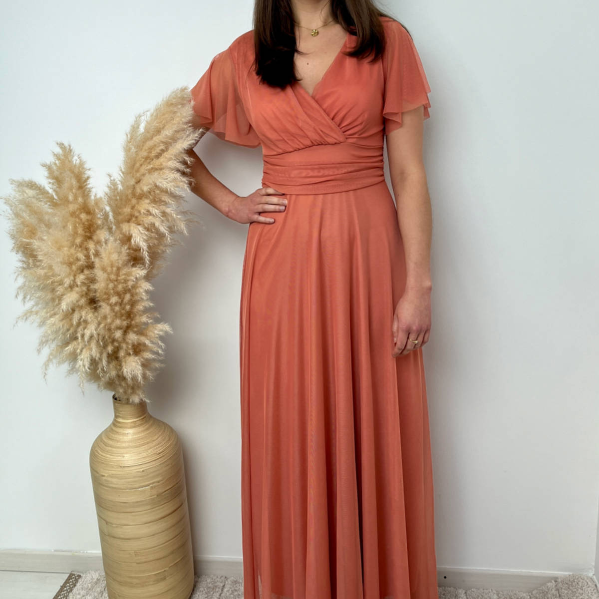 ROBE VOILE TERRA COTTA