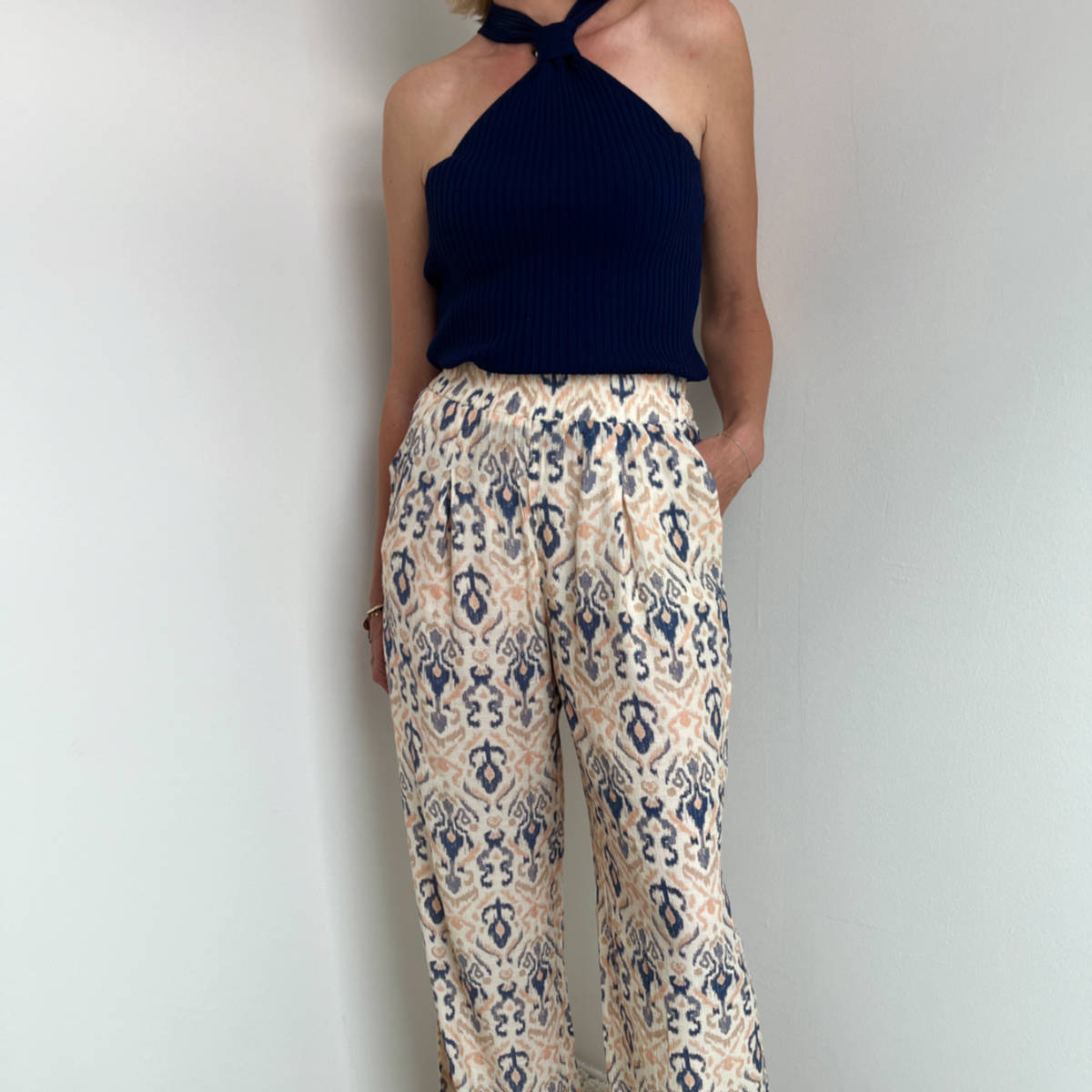 TOP EN MAILLE MARINE – Image 2