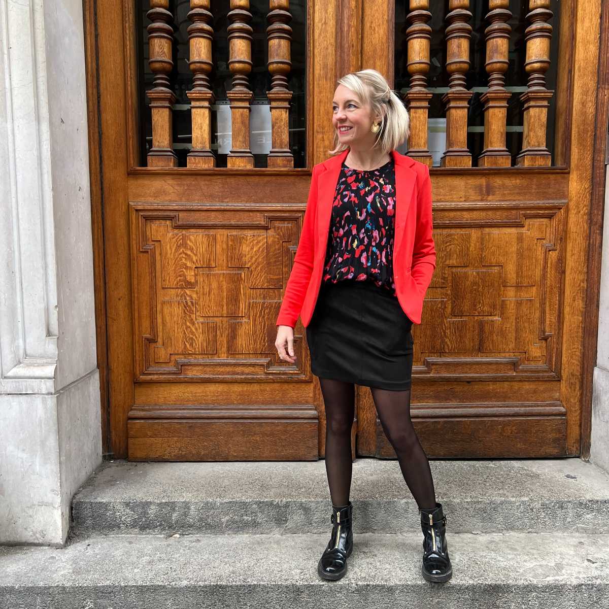 BLOUSE PLISSEE IMPRIME COLORE – Image 2