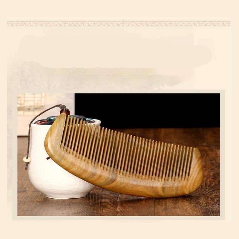Peigne en bois à dents larges – Image 2