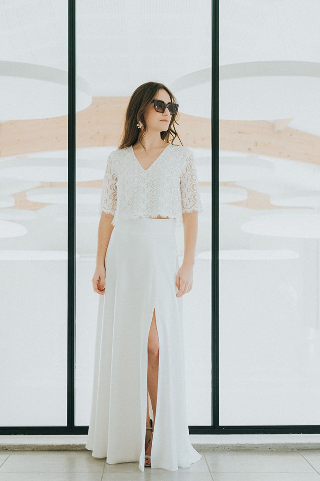 VICTOIRE – JUPE LONGUE FENDUE – MARIAGE – Image 8