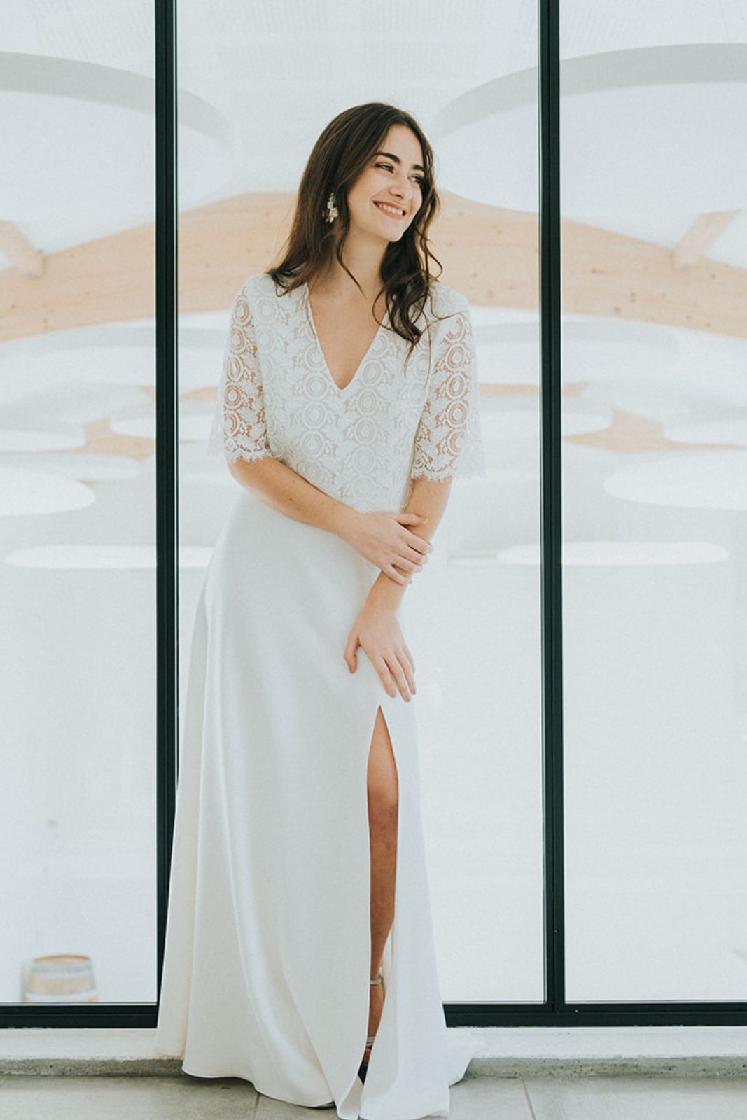 VICTOIRE – JUPE LONGUE FENDUE – MARIAGE – Image 2