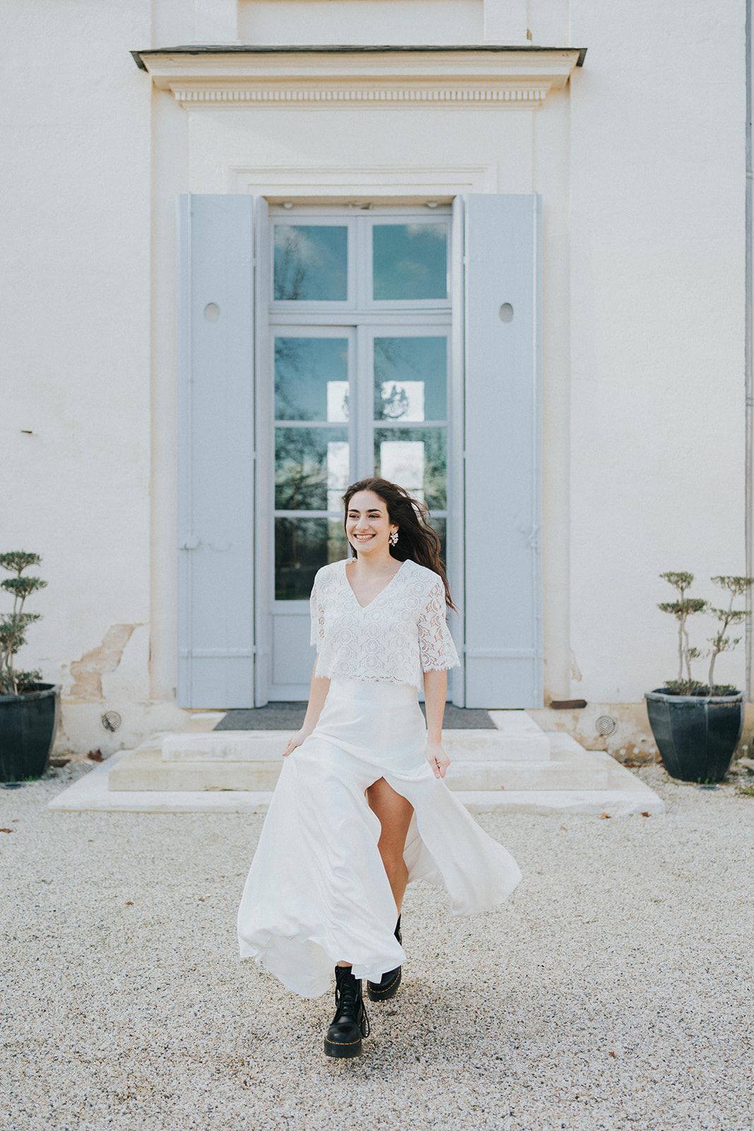 VICTOIRE – JUPE LONGUE FENDUE – MARIAGE – Image 9