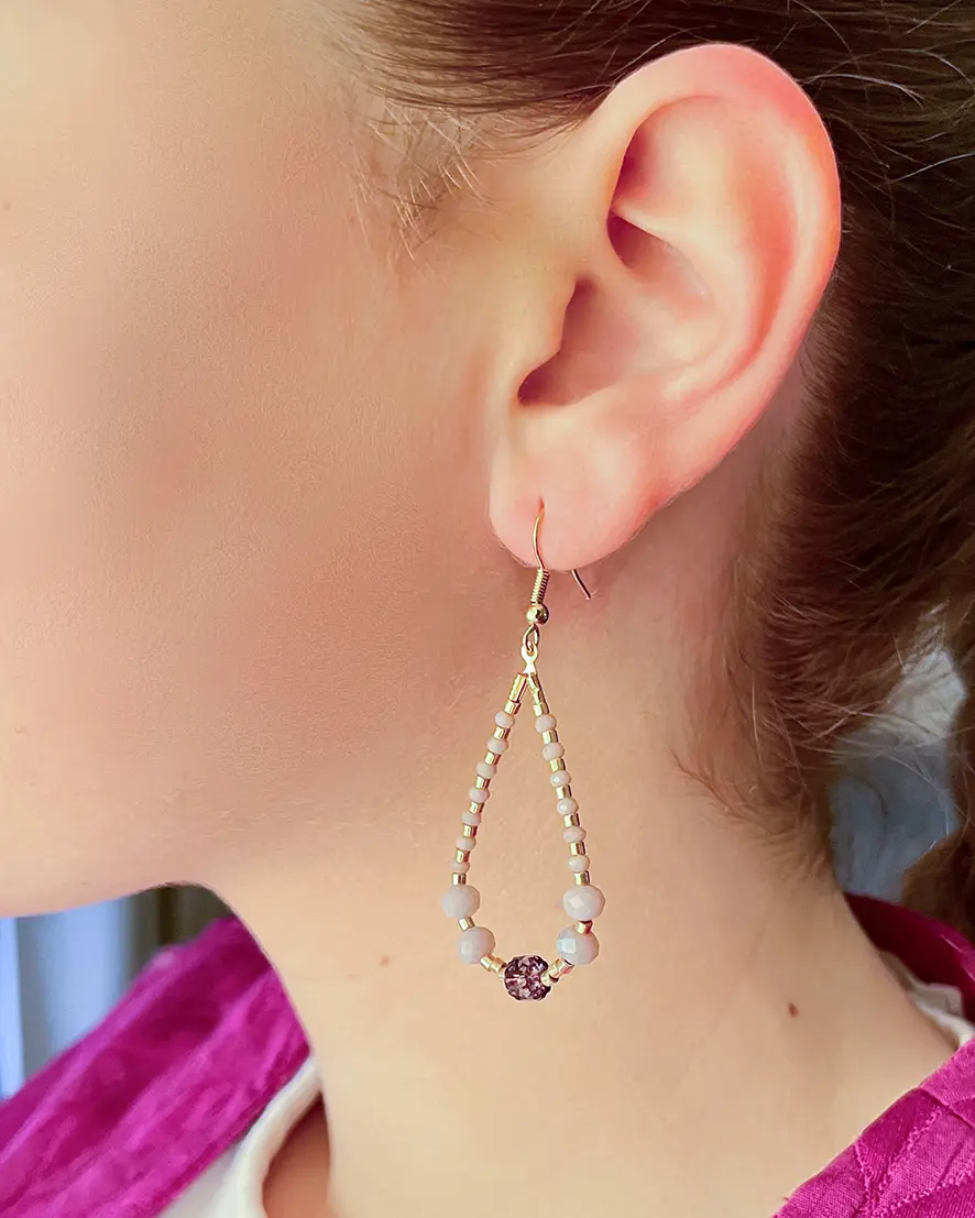 Boucles d’oreilles goutte Baroque – Image 7