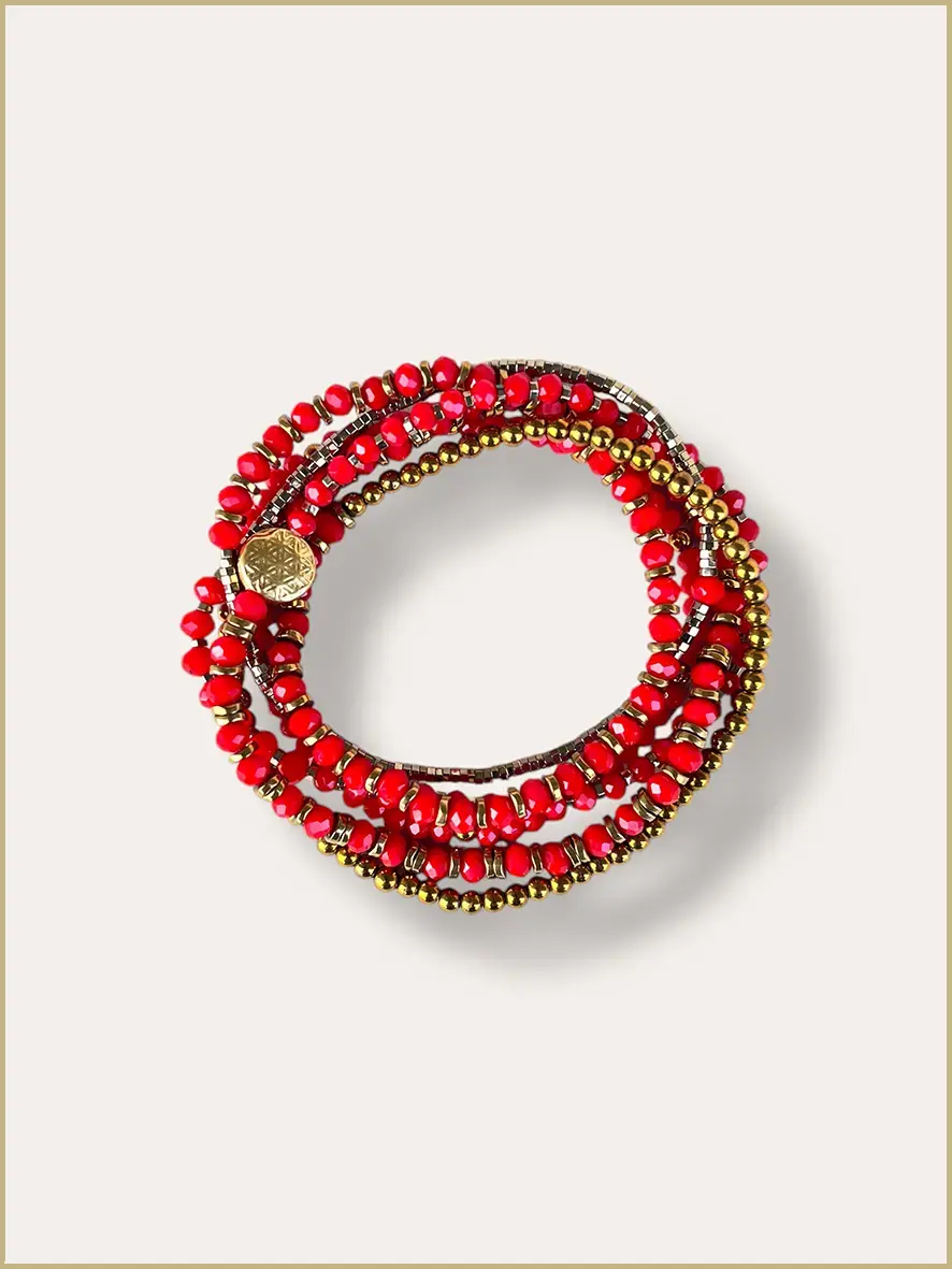 Bracelet Collier rouge