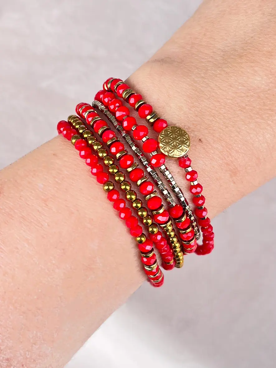 Bracelet Collier rouge – Image 2