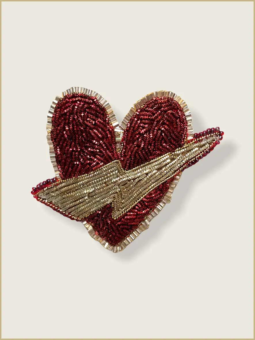 Broche Coeur Coup de foudre