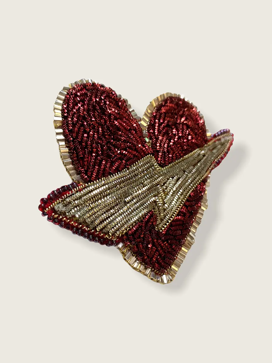 Broche Coeur Coup de foudre – Image 4