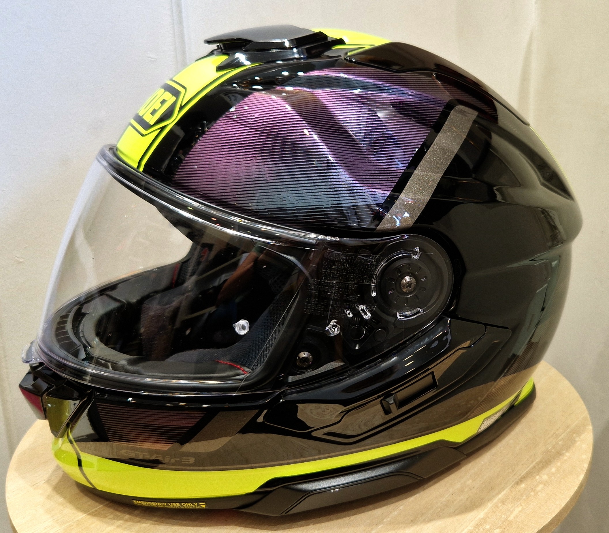Casque SHOEI GT-AIR 3 SCENARIO TC-3 / NOIR et Jaune – Image 3