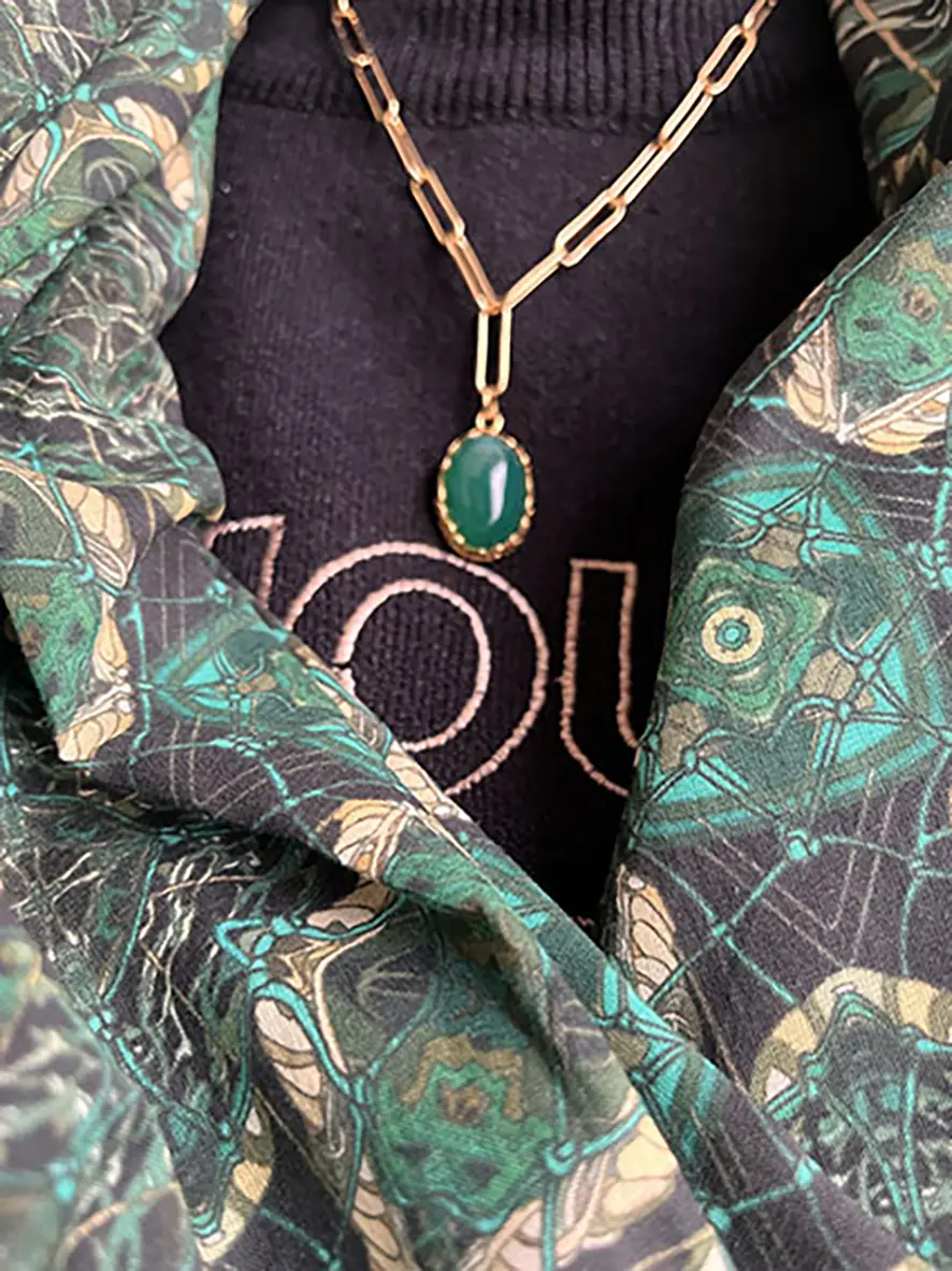 Echarpe paréo en coton bio Filet de pêche – Image 6