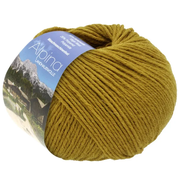 Alpina Landhauswolle Jaune moutarde 78 – Lana grossa