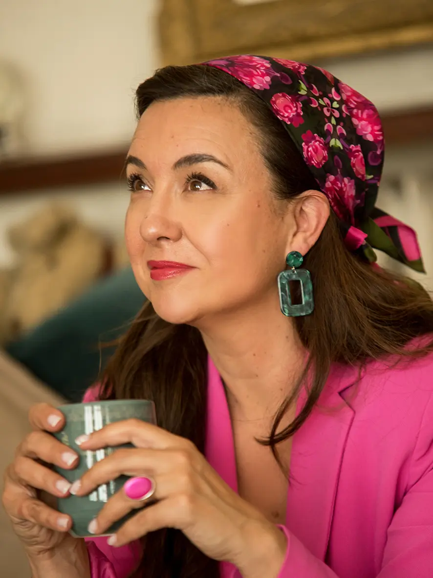 Foulard soie Bandana Hortensias – Image 9