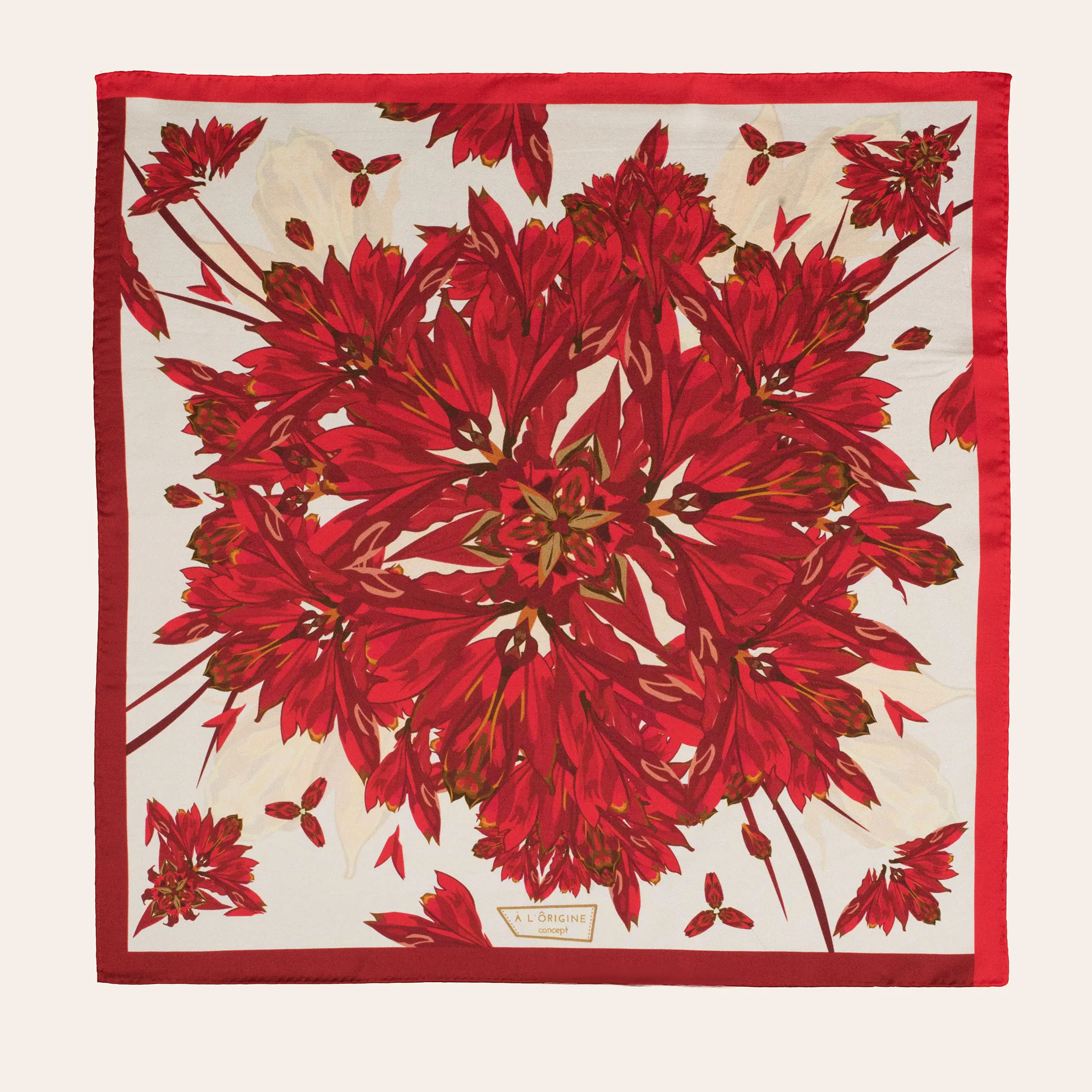 Foulard soie Gavroche Cordyline – Image 2