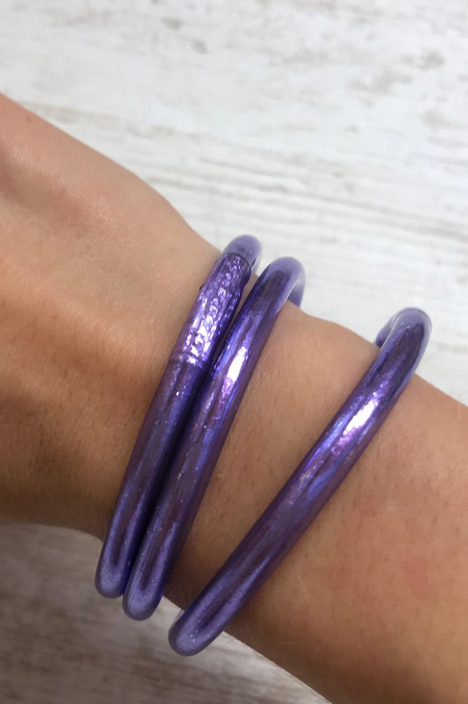 Jonc Bouddhiste Mantra Lilas – Image 2