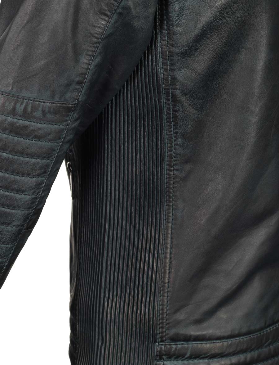 imitatie leren jas heren blauw TRR 46 Versano – Image 6