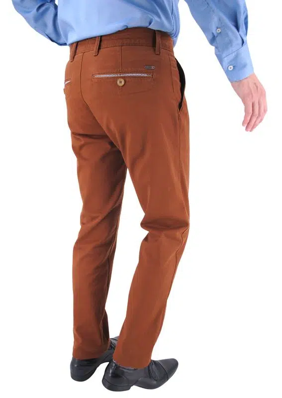 Pantalon homme PIONEER Robert Mégaflex rouille – Image 2