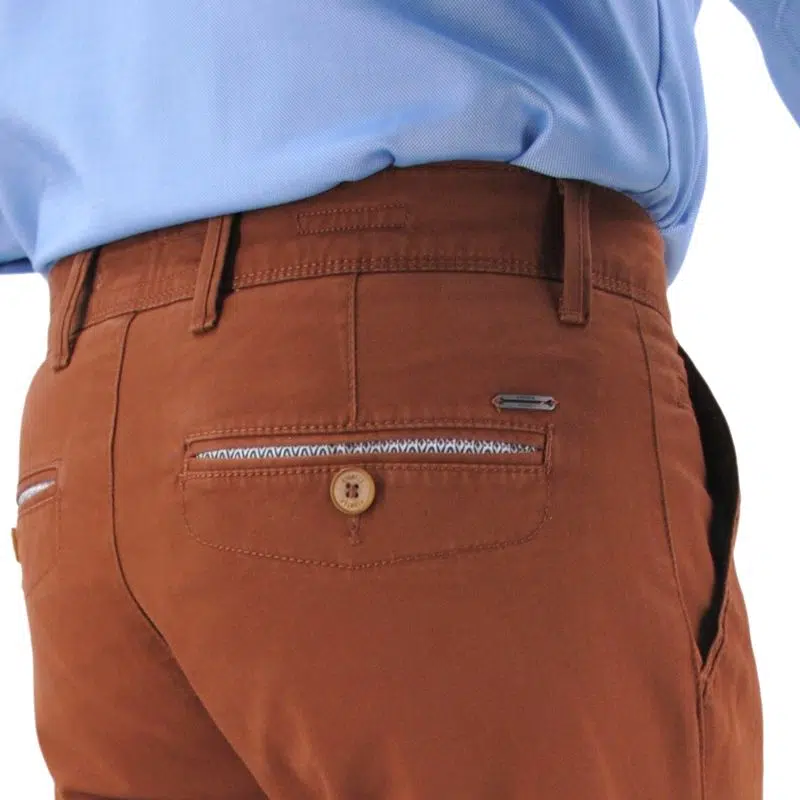 Pantalon homme PIONEER Robert Mégaflex rouille – Image 3