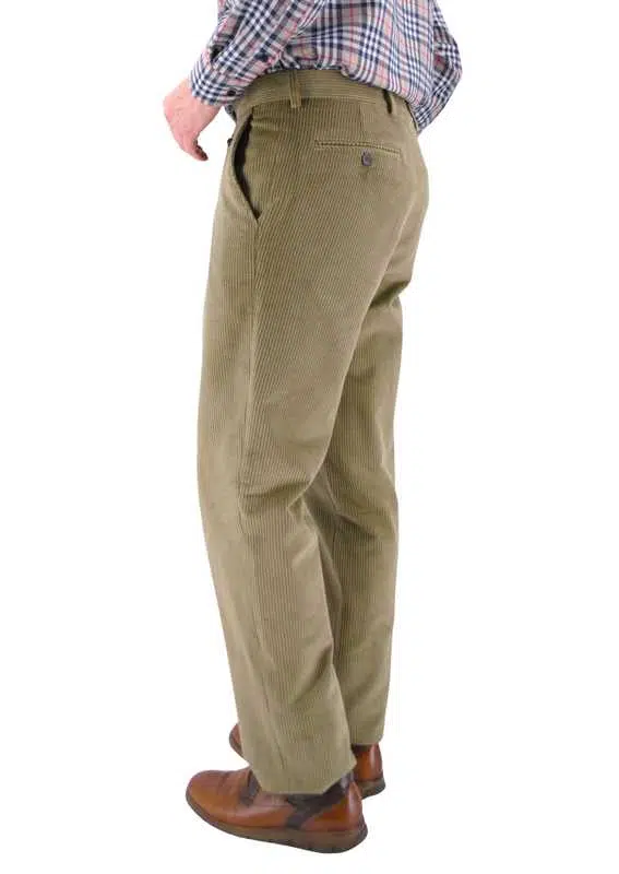 Pantalon homme en velours gros côtelé LCDN tilleul Sénior 1X2 – Image 2