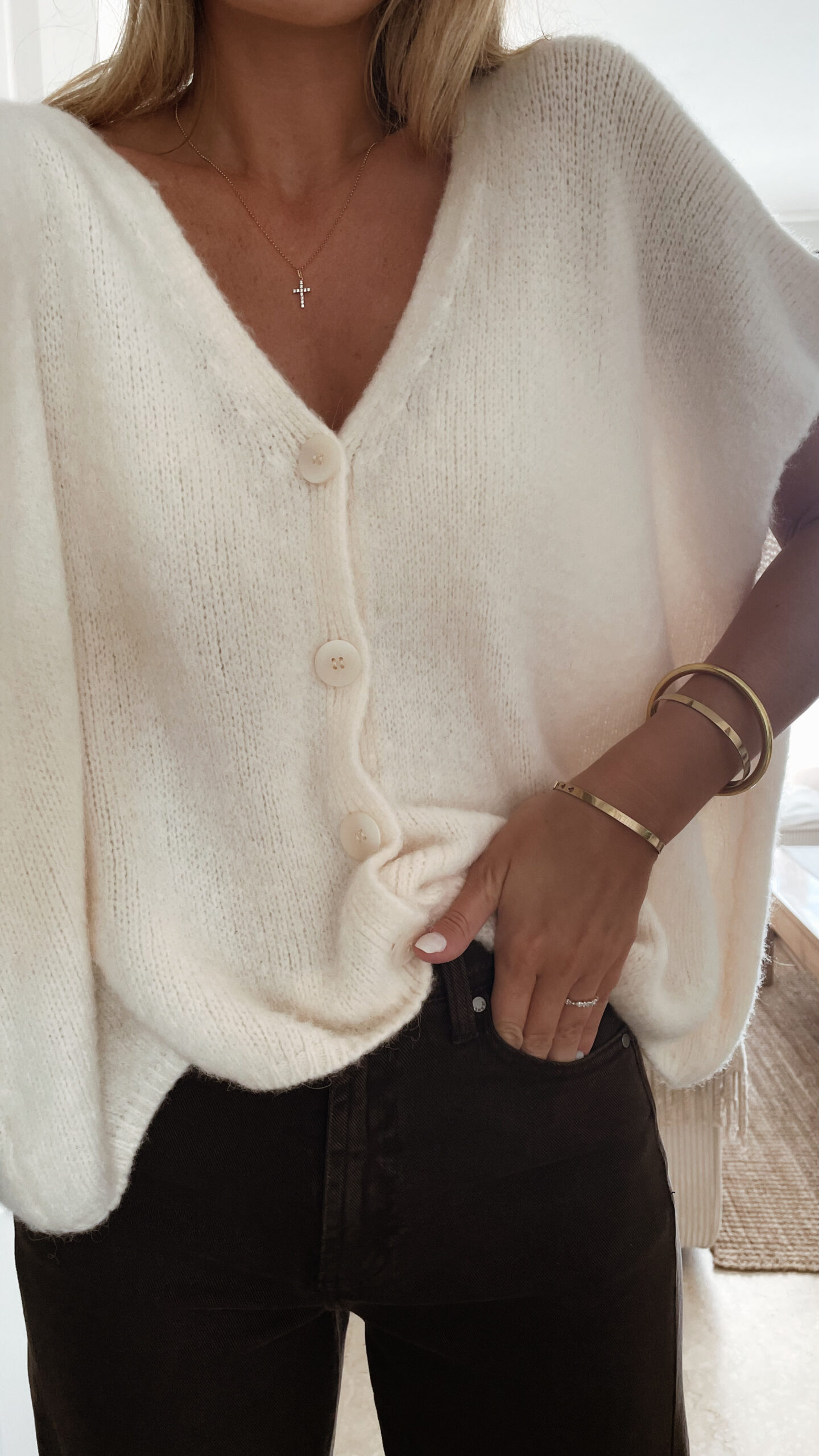 Gilet Ecru Lulu – Image 4