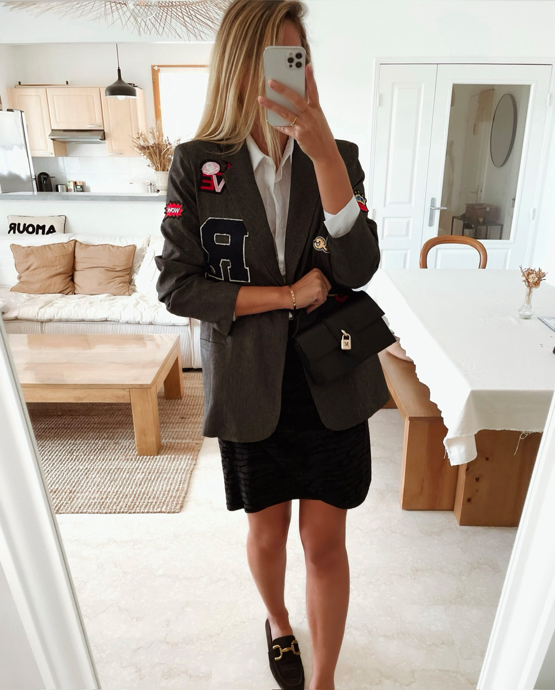 Sac en Cuir Noir Cadenas – Image 2