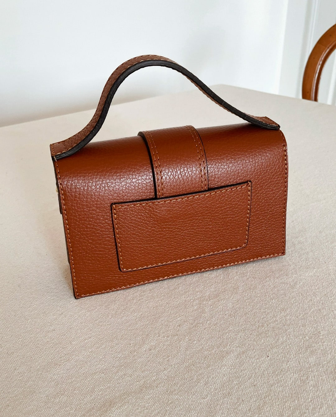 Sac en Cuir Camel Cadenas – Image 5