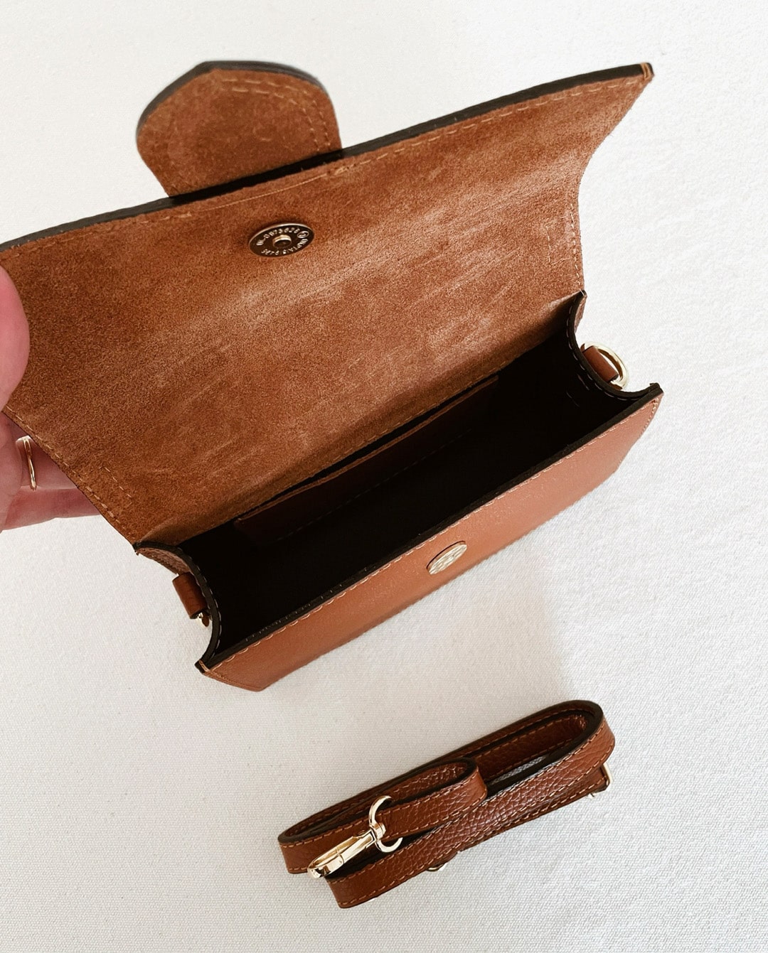 Sac en Cuir Camel Cadenas – Image 6