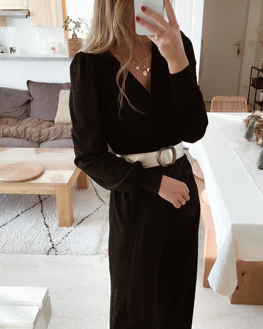 Combinaison Pantalon Noire Pailletée Fiesta – Image 2