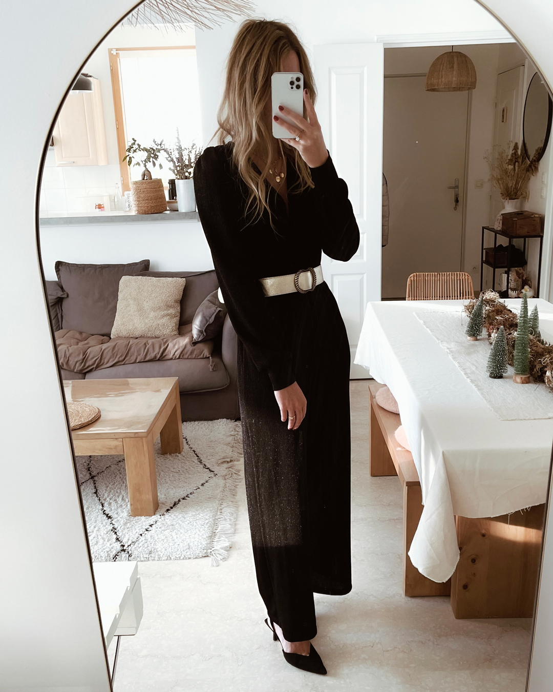 Combinaison Pantalon Noire Pailletée Fiesta – Image 4