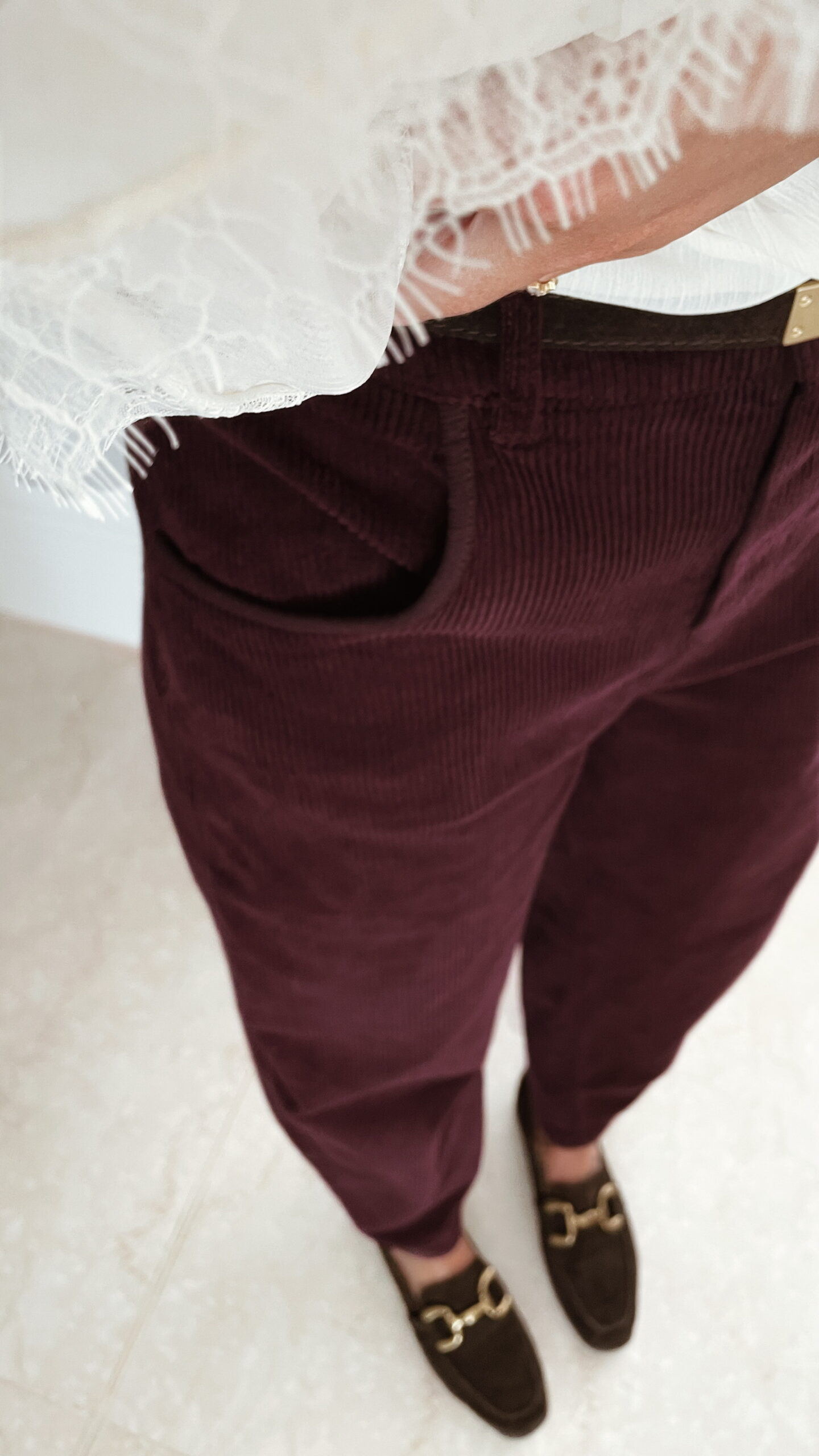 Pantalon Ballon Bordeaux Hugo