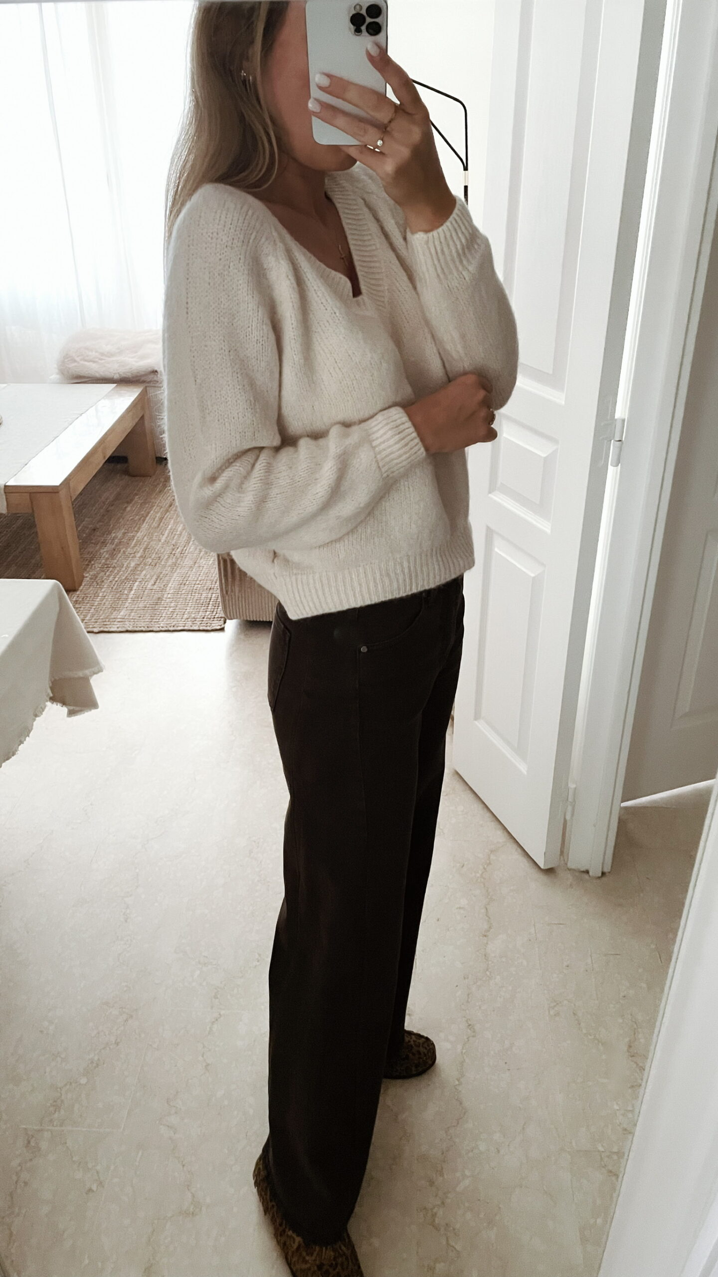 Pull Doux Ecru Alpaga – Image 3