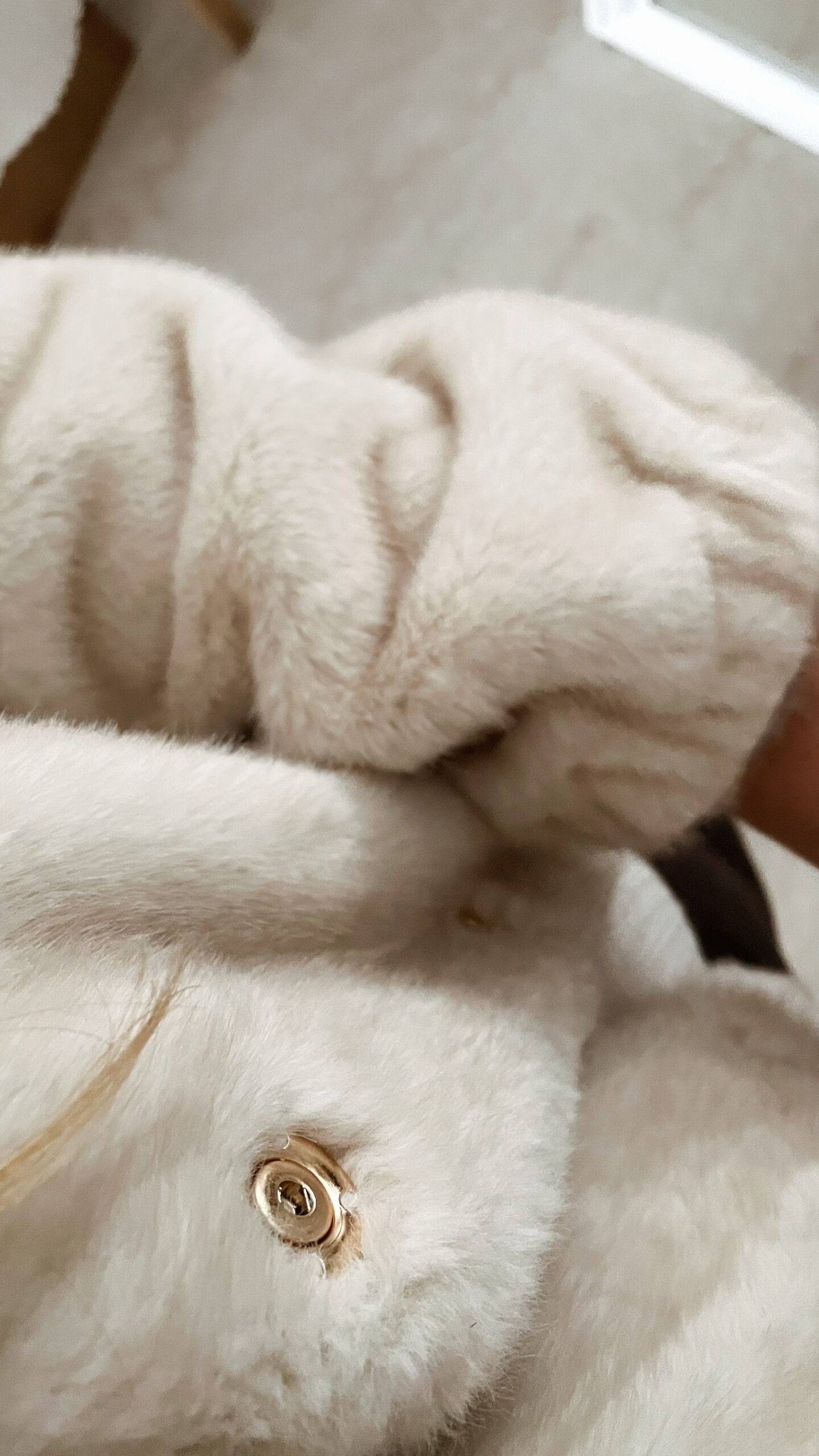 Veste Fausse Fourrure Ecru Eva – Image 5