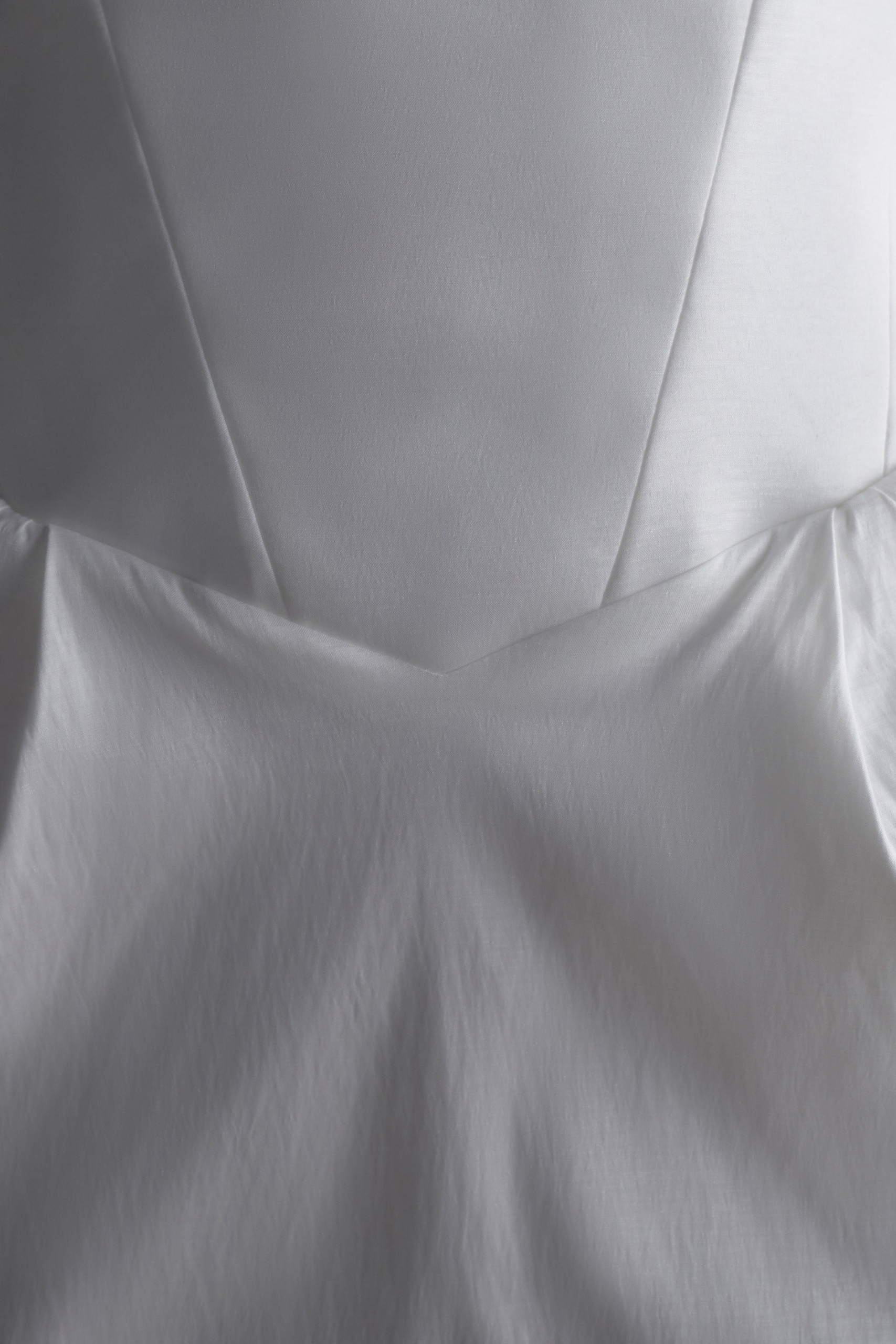 Suzette Taffeta Bow Mini Dress – White – Image 7