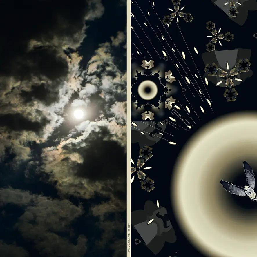 Foulard soie Gavroche Eclipses – Image 4