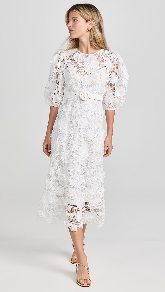 Halliday Lace Flower Dress – Image 2